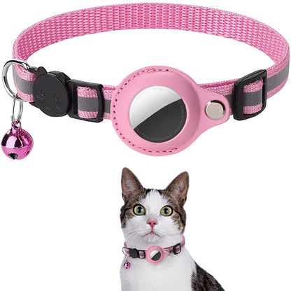 Adjustable Reflective Pet Collar for Airtag
